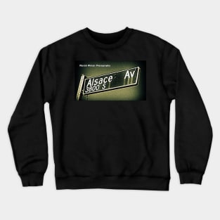 Alsace Avenue1, Los Angeles, California by Mistah Wilson Crewneck Sweatshirt